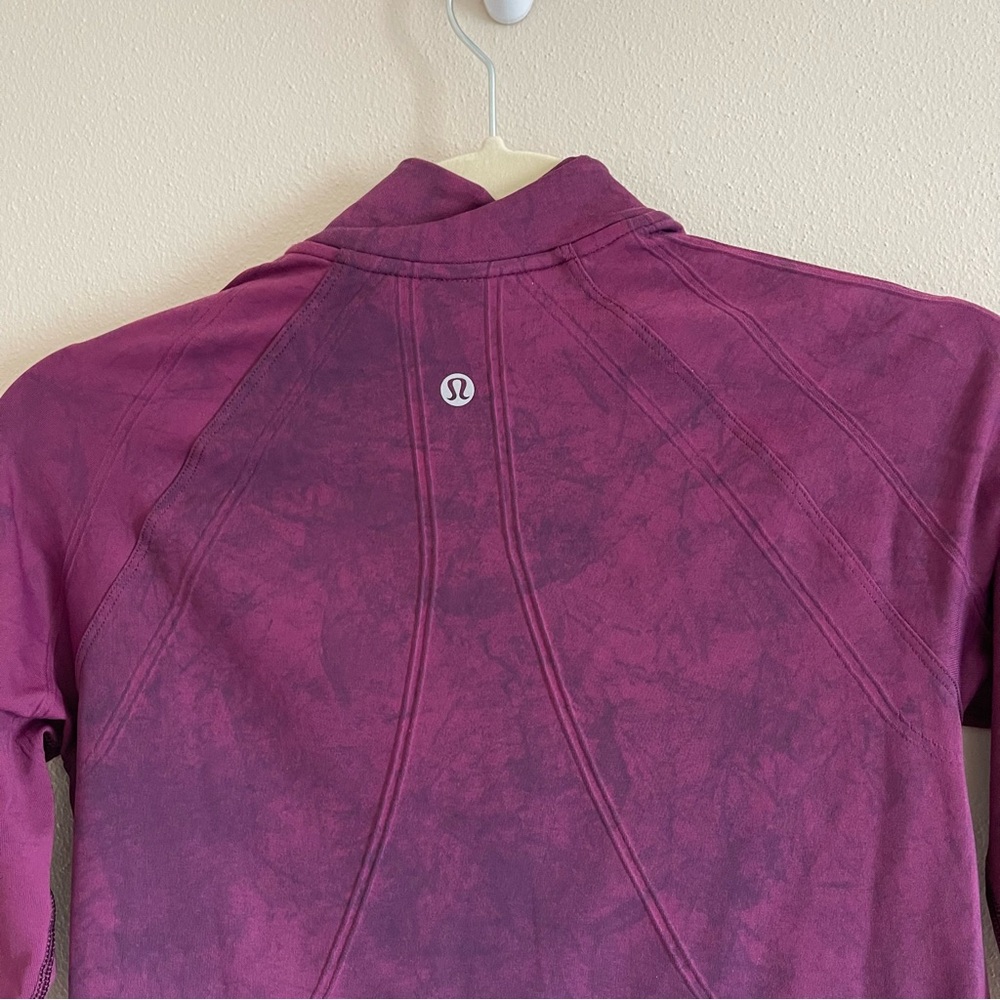 NWOT lululemon running jacket purple size 4